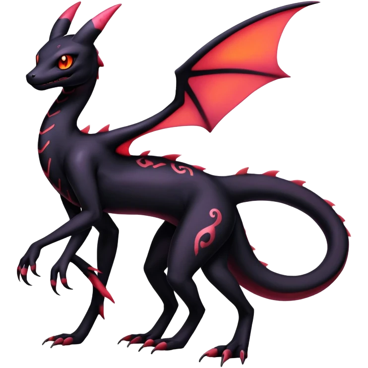 Salazzle-Salandit-Umbreon-Fakémon-hybrid-creature (full body)  emoji