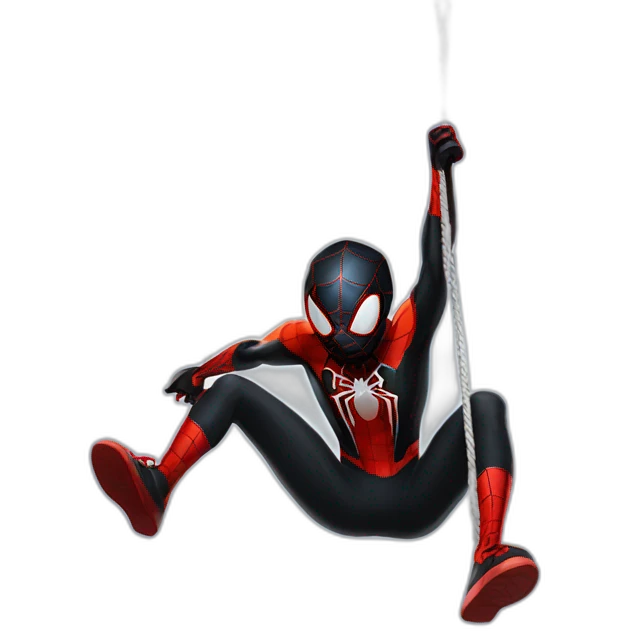 Miles morales web swinging emoji