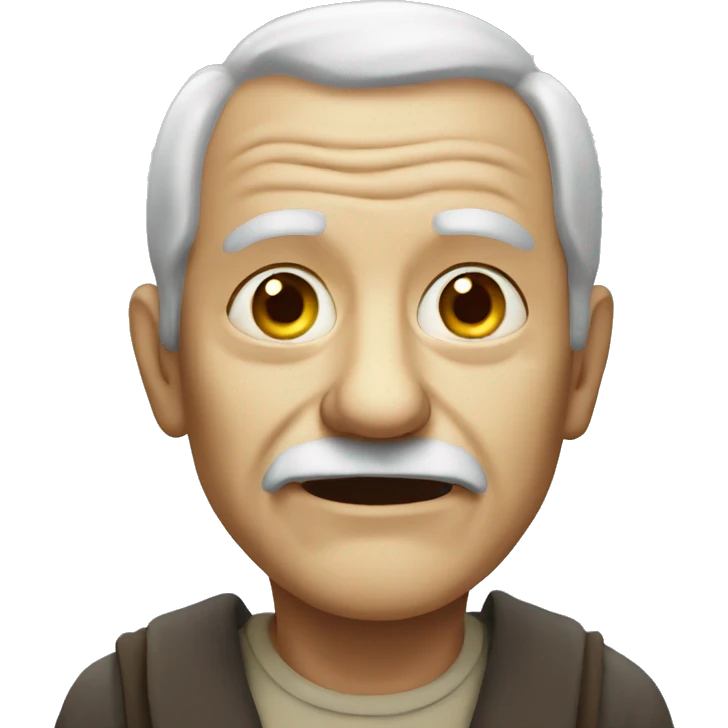 Creepy old man emoji