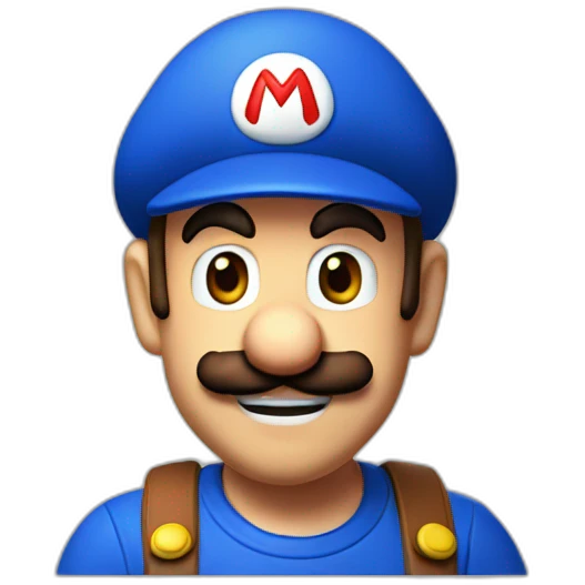 Mario saute sur Luigi emoji