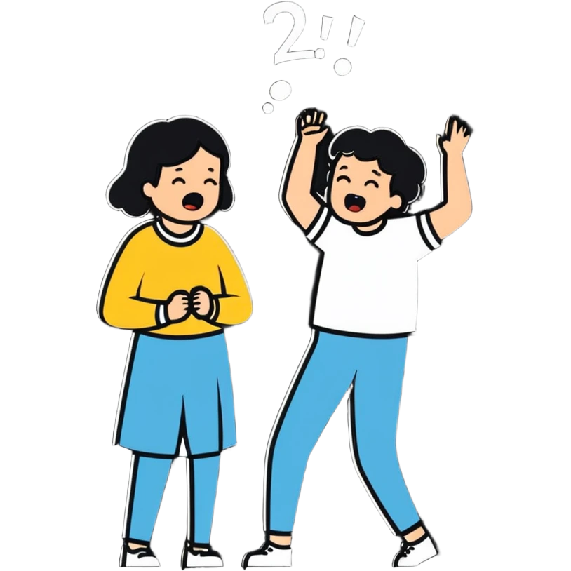man celebrating the singing of divorce papers next to crying woman art influence two subjects emoji