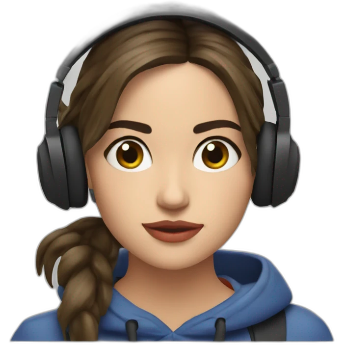 ana de armas listening music emoji