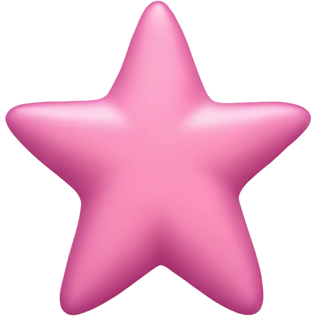 Estrella de mar color rosado claro emoji