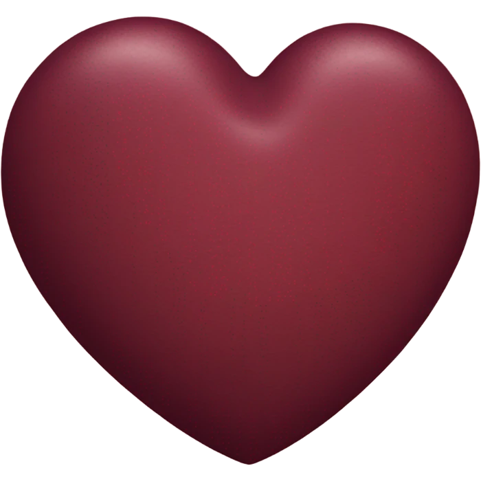 burgundy heart emoji