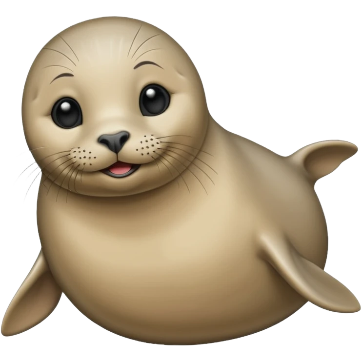 Happy female seal in love emoji