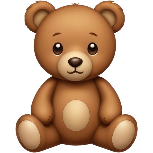 Cute brown teddy bear  emoji