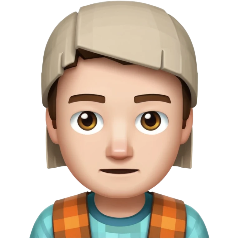 villager from Minecraft face emoji