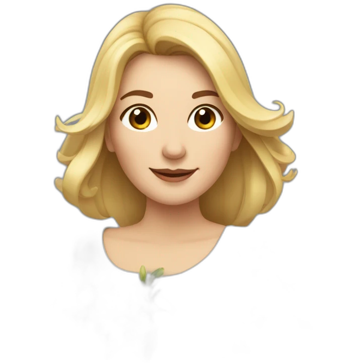Nathalie Chaumien mit Blumen emoji