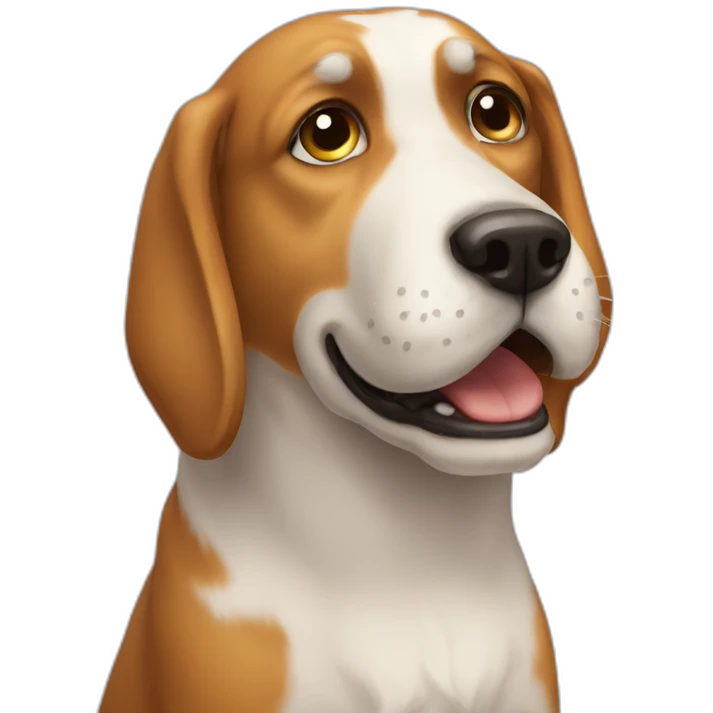 Dog calling cat emoji