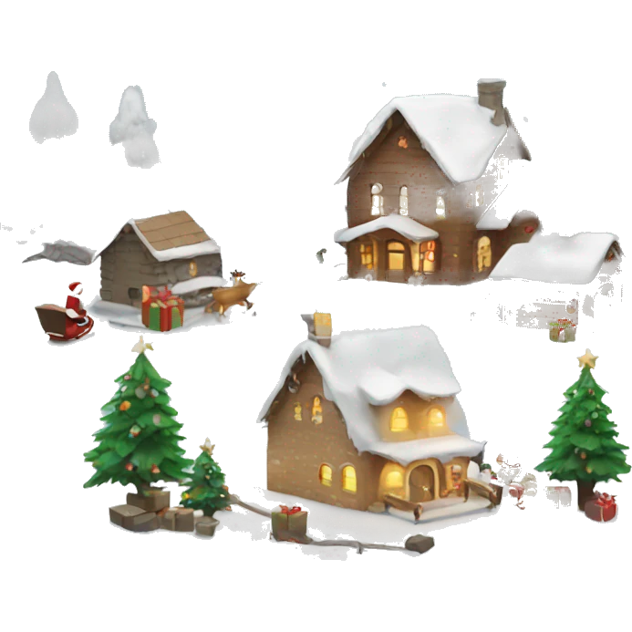 Christmas scenery emoji