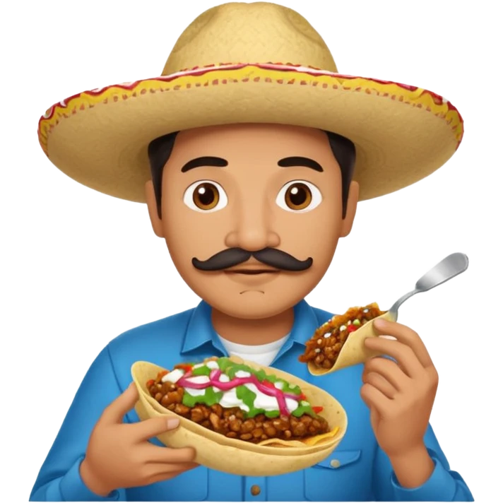 Mexican man eating birria tacos and he’s a film maker emoji