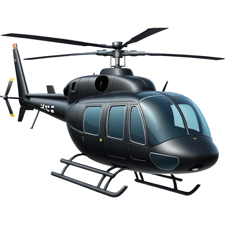 Black helicopter  emoji