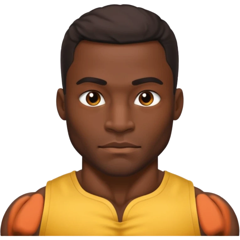 Muscular black man with massive dick emoji