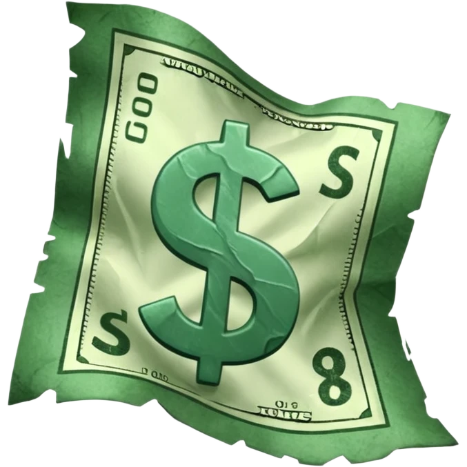 Falling value of the dollar emoji