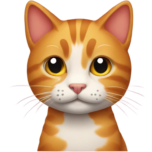 ginger cat emoji with heart  emoji