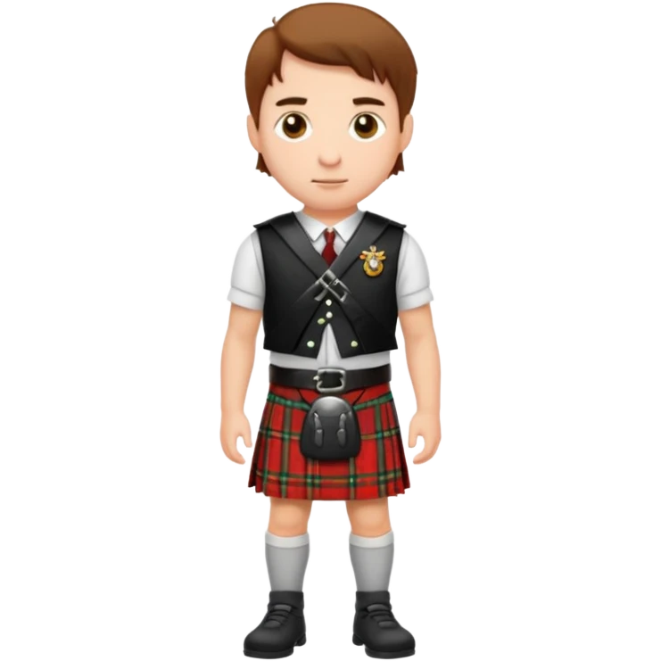 man wearing a kilt emoji