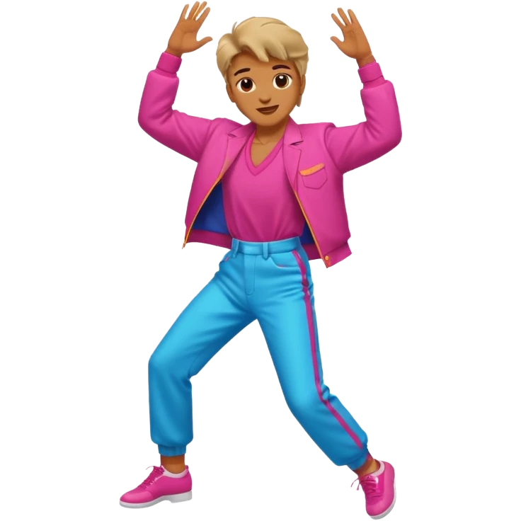 80s style person dancing  emoji