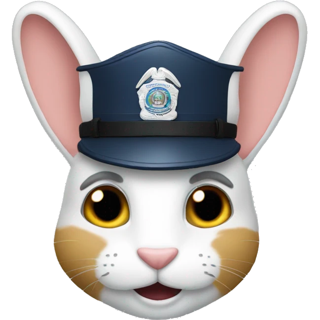 a police rabbit emoji