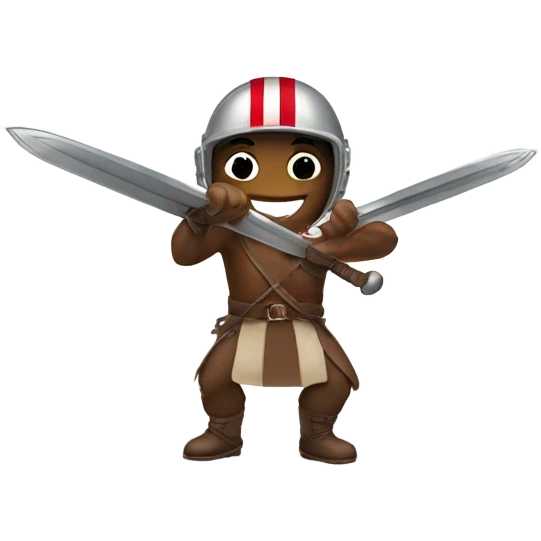 Buckeye with sword emoji