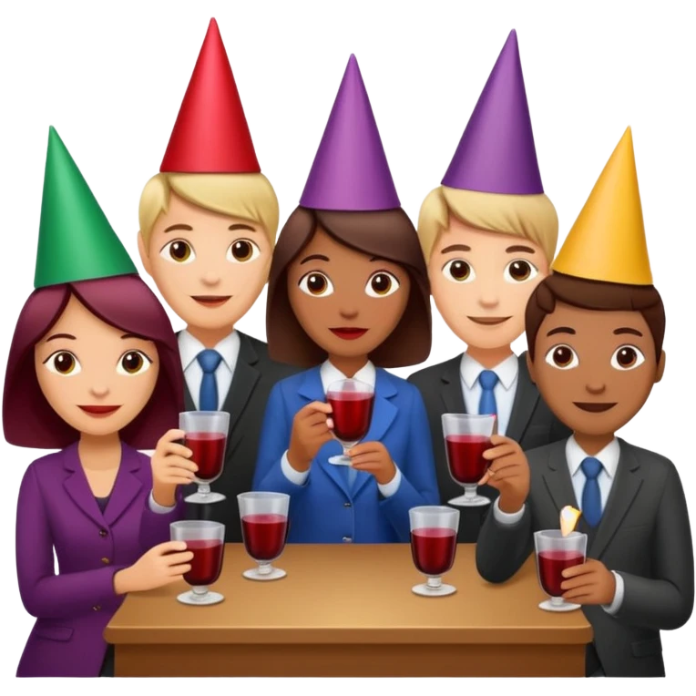 mulled wine party at work emoji