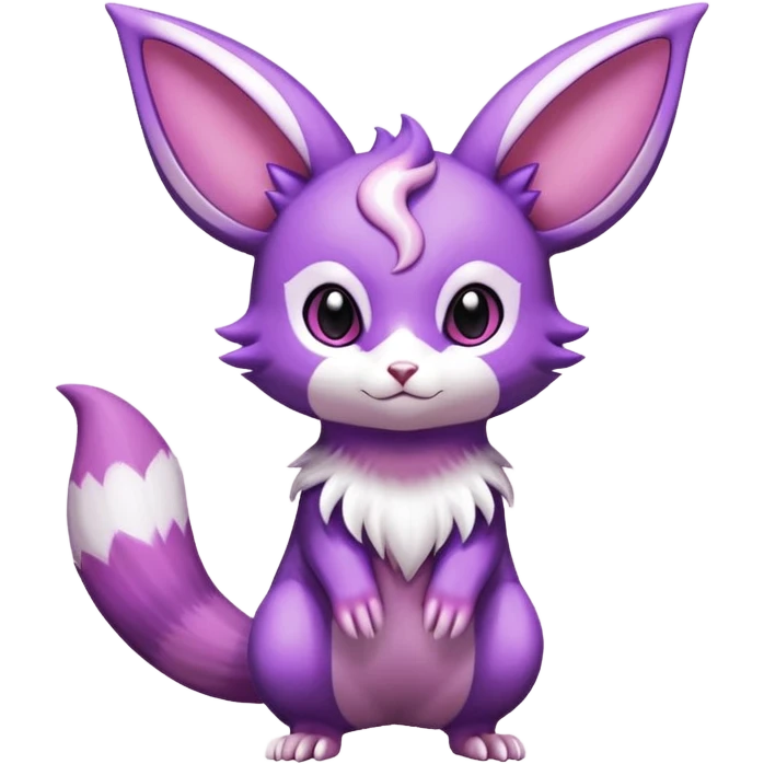Shiny Furret-Espeon-Noibat-Hybrid (Full body) emoji