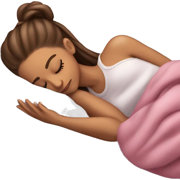 Ariana Grande sleeping emoji