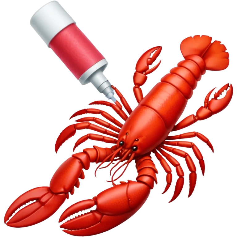 Lobster with tampon emoji