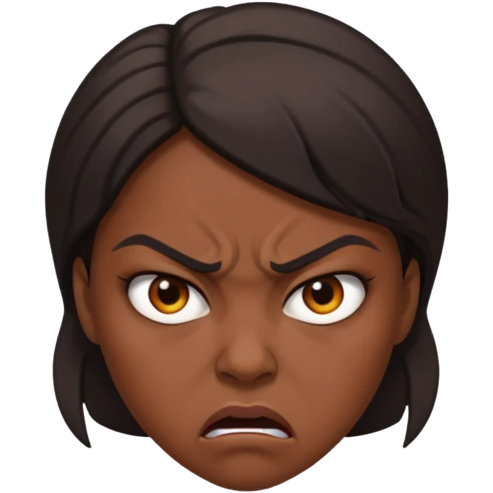 Angry at boyfriend  emoji