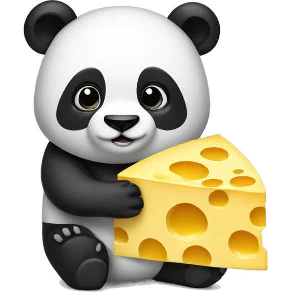 Panda with cheesehead emoji