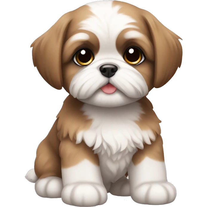 cute shi tzu puppy emoji