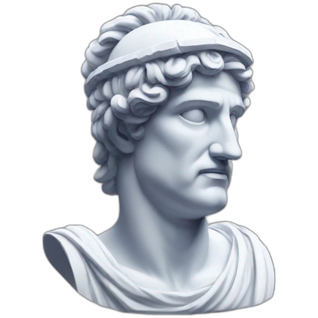 greek-bust-with-glowing-headband emoji