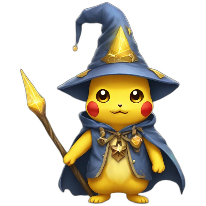 Pikachu Wizard emoji
