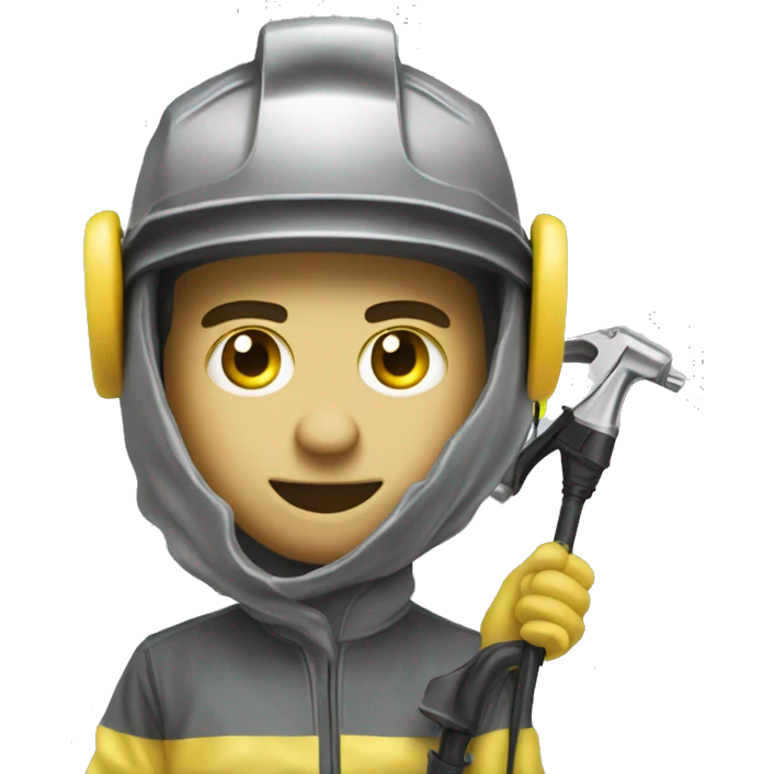 PowerWasher Car Man Yellow Skin emoji