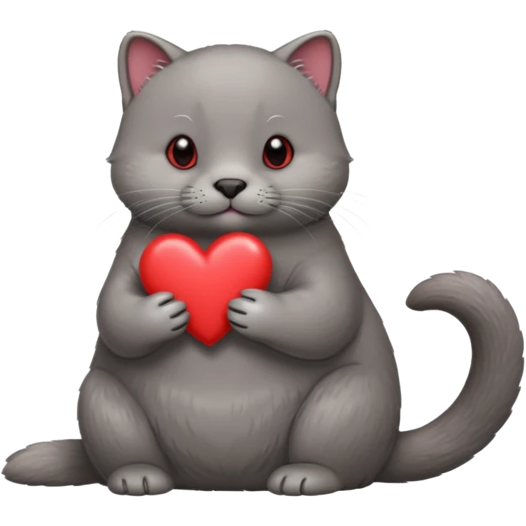 chartreux loutre+coeur emoji