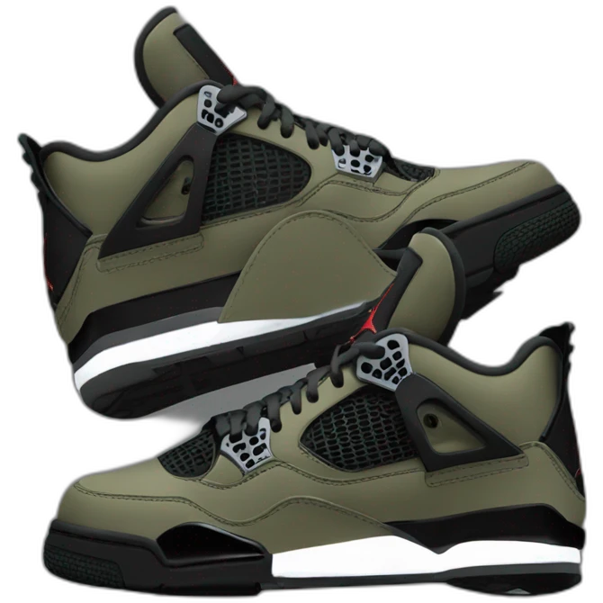 Jordan 4 Military Black emoji