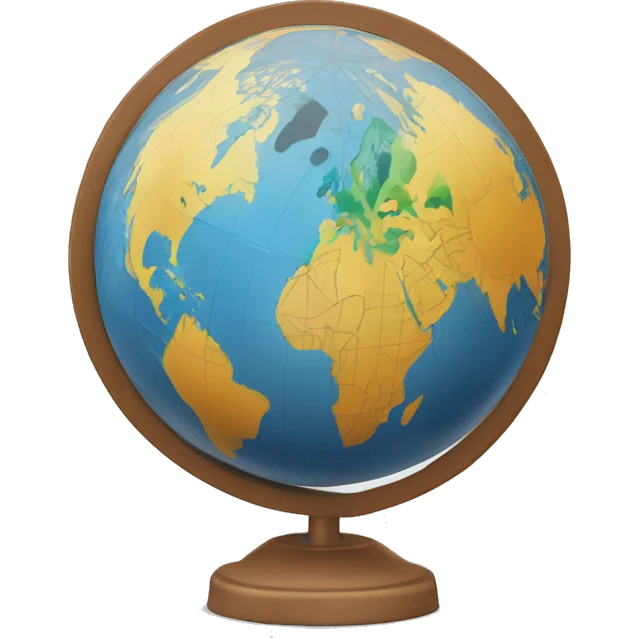 A globe with a chart, representing global statistics and data analysis. emoji