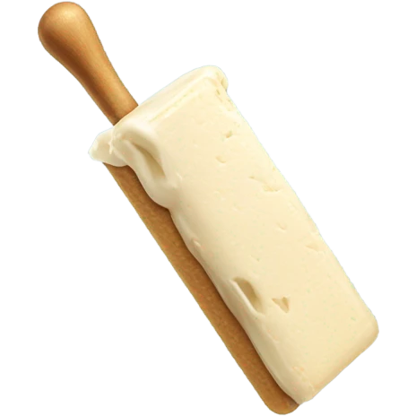 rectangular vanilla ice cream bar on a stick emoji
