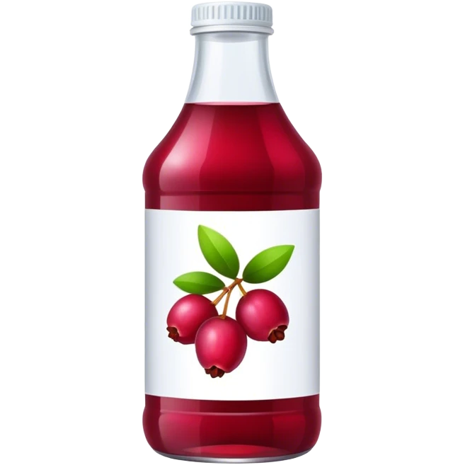 Bottle cranberry juice emoji