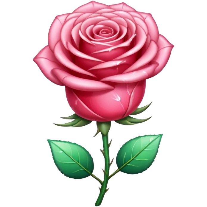 Rose made out of crystal  emoji