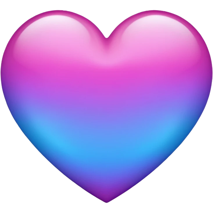 Fade from blue to purple heart emoji emoji