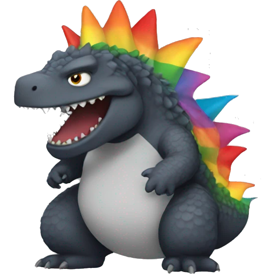 Gay Godzilla  emoji