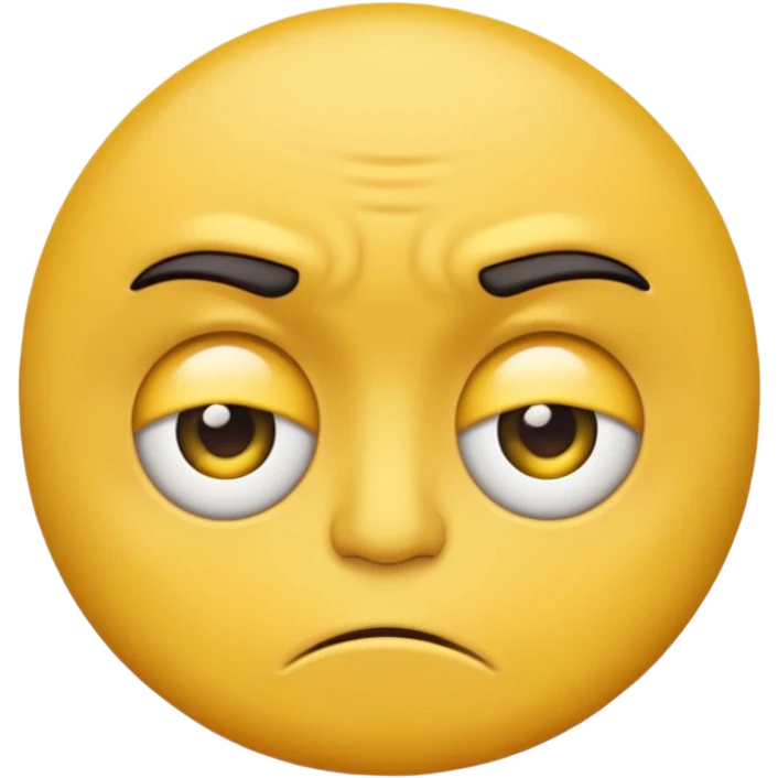 cranky yellow face emoji