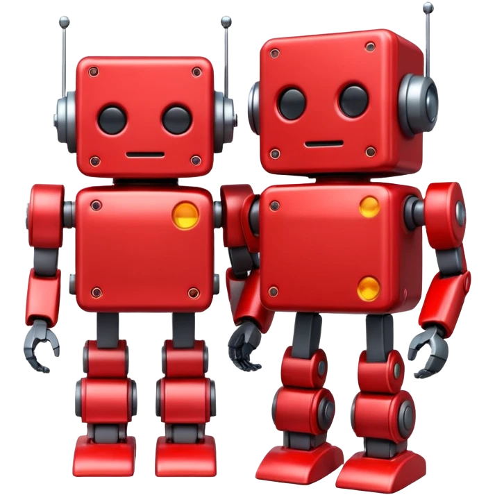 Boxy red,Toy Robots. emoji
