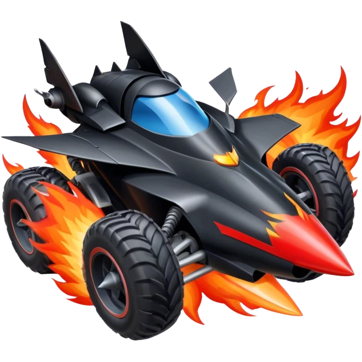 ATV QUAD batmobile rocket at take-off in fire france ! emoji