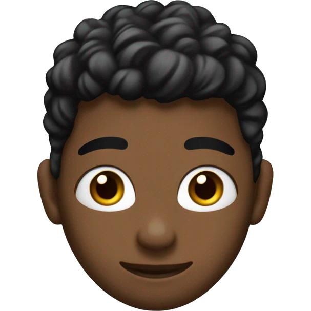 adolescente moreno con cabello negro y cacheton con anteojos negros y piercings en las orejas emoji