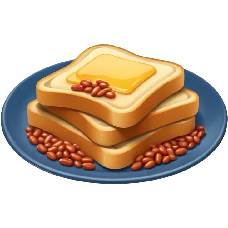 Toast and beans emoji