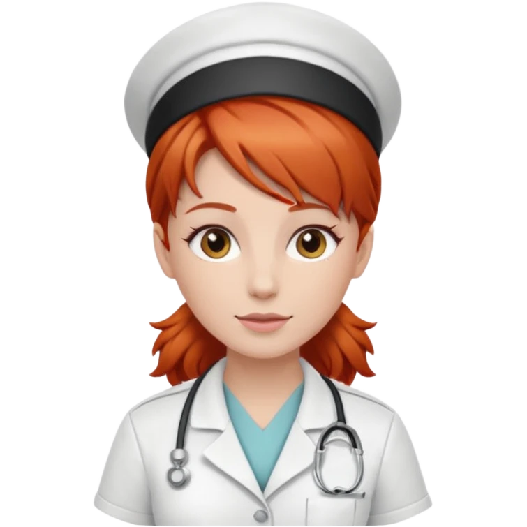 infirmière rousse emoji