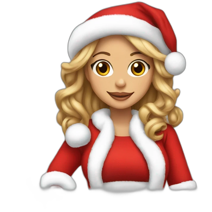 Mariah Carey as santa (full height) emoji
