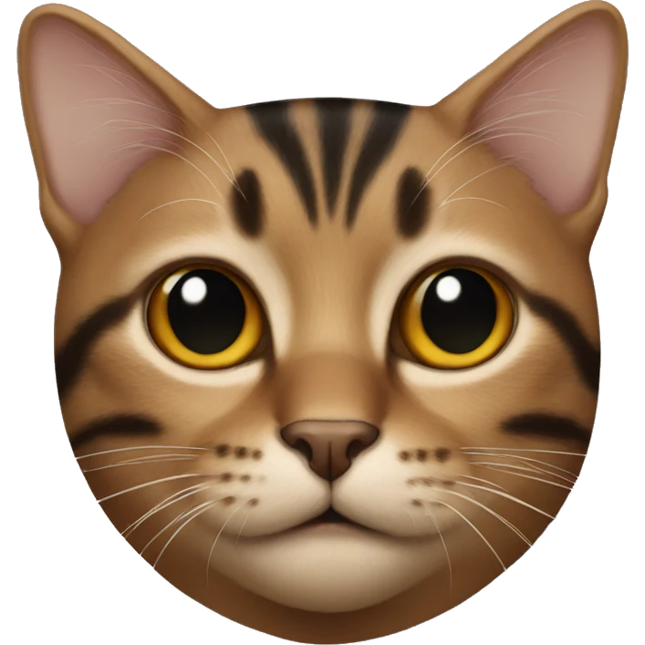 Cat Brown Black  emoji