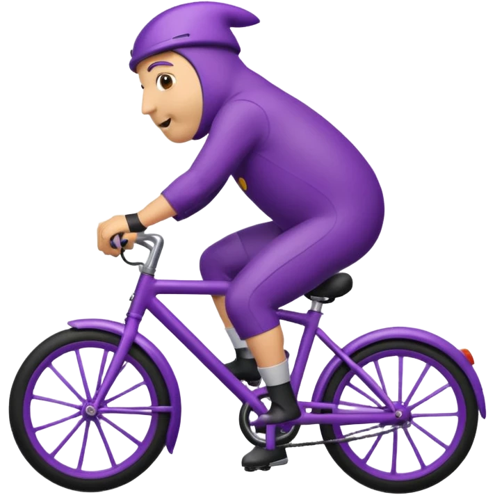 eggplant riding a bike emoji